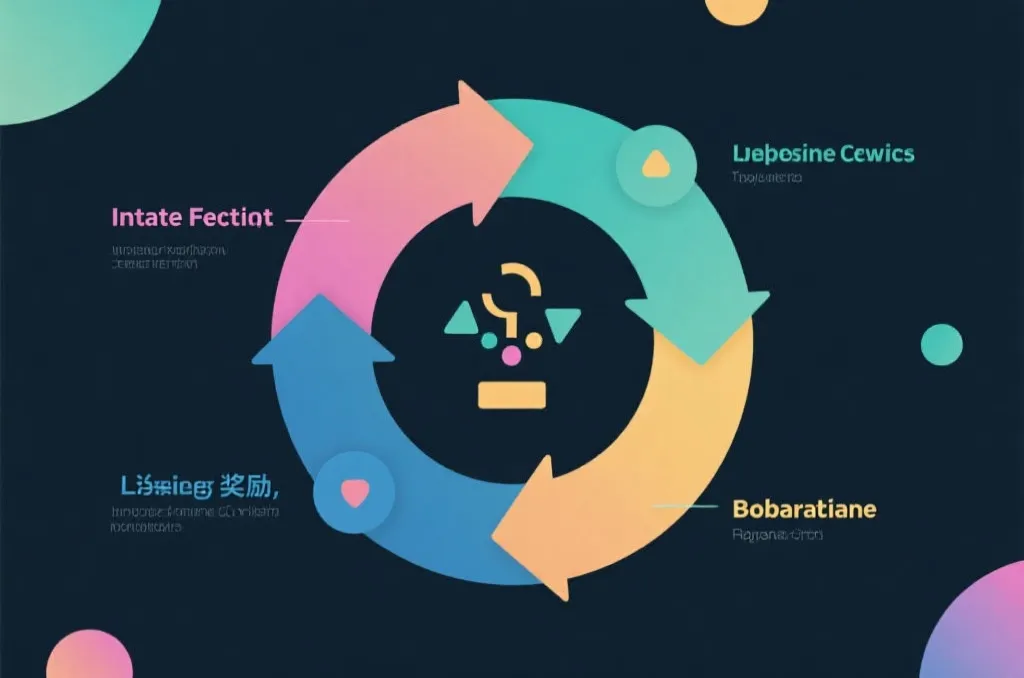 抽象信息图:即时反馈与连胜奖励视觉化